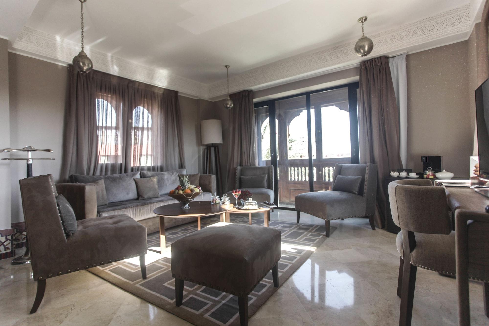 Hivernage Hotel & Spa Marraquexe Exterior foto A living room