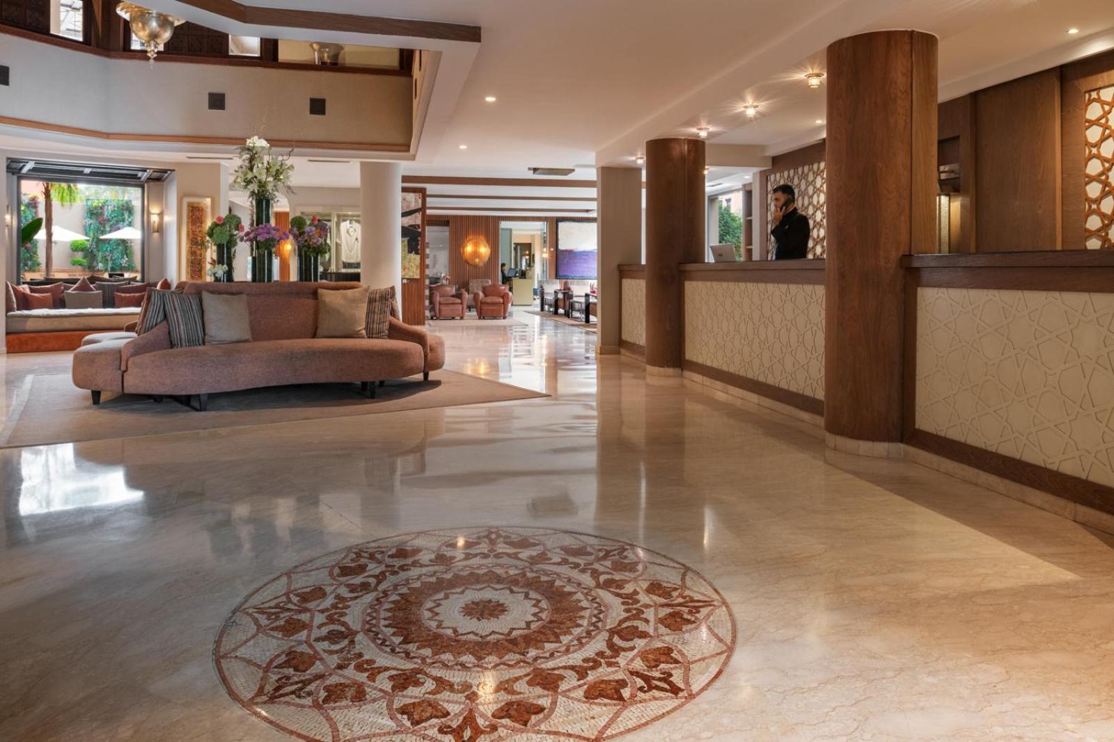 Hivernage Hotel & Spa Marraquexe Exterior foto Lobby