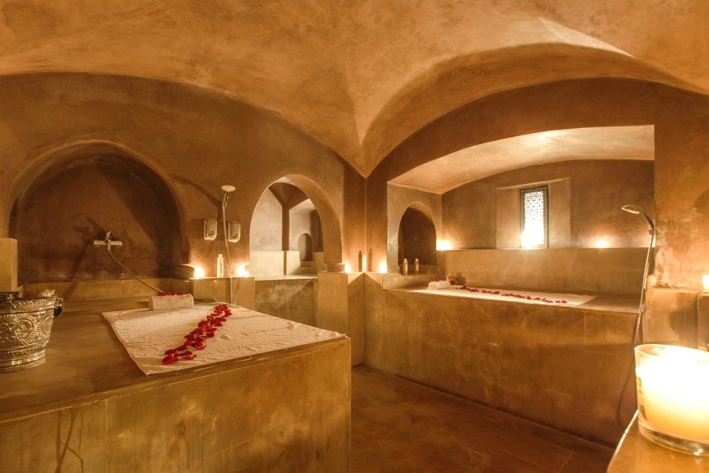 Hivernage Hotel & Spa Marraquexe Exterior foto A hammam in Marrakech, Morocco